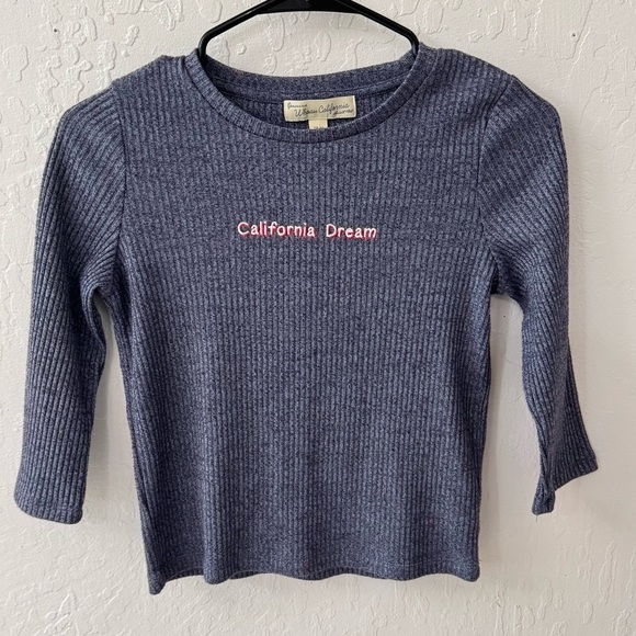 Tops - California Dream Ribbed Long Sleeve 3/4 Sleeve Genuine Whoau California Spirit